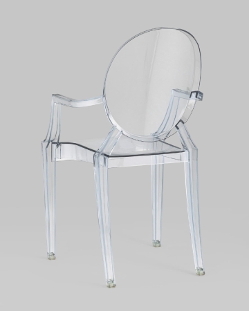 Стул Victoria Ghost с подлокотниками прозрачный