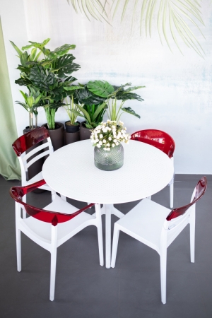 Стол пластиковый Siesta Contract Sky Table Ø105 белый