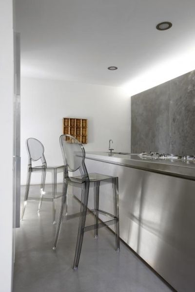 Стул полубарный прозрачный Scab Design Igloo серый