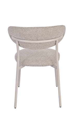 Стул обеденный Ayla бежево-зеленый с кремовыми ножками 2 шт.