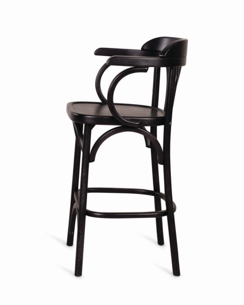 Полубарный деревянный стул Венский 650 венге с твердым сиденьем