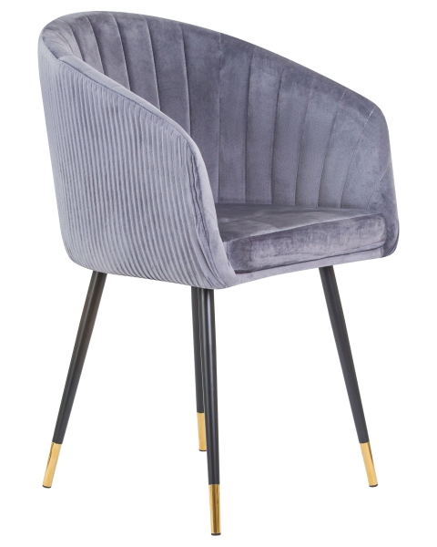 Стул обеденный MARY серый велюр 1922-19