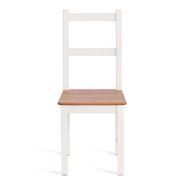 Стул Соната белый, дерево, твердое сиденье, без подлокотников