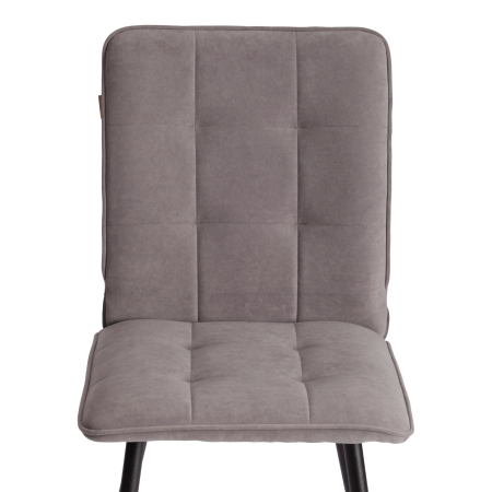 Стул обеденный Bari серый велюр