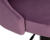 Набор 2 шт Стул барный JOSEPH BLACK, пудрово-сиреневый велюр (MJ9-52)