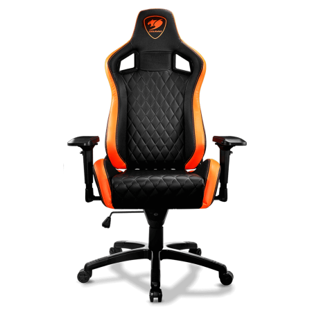 Кресло компьютерное игровое Cougar ARMOR S черный-оранжевый