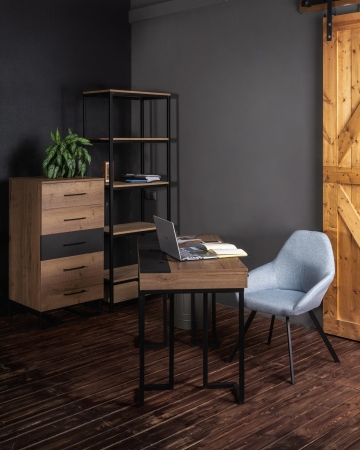 Стол рабочий Loft дуб табак, графит