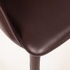 Стул с подлокотниками GIO кожа коричневый