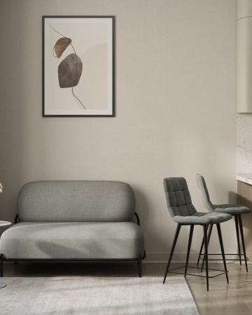 Диван Стоун рогожка серый