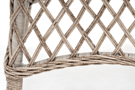 "Эспрессо–80 R" обеденная группа плетеная, цвет бежевый