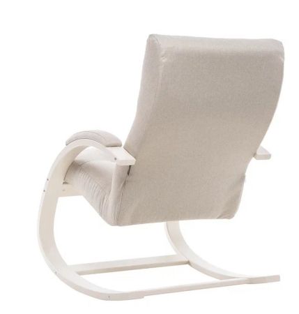 Кресло-качалка Милано слоновая кость и ткань мальмо 05