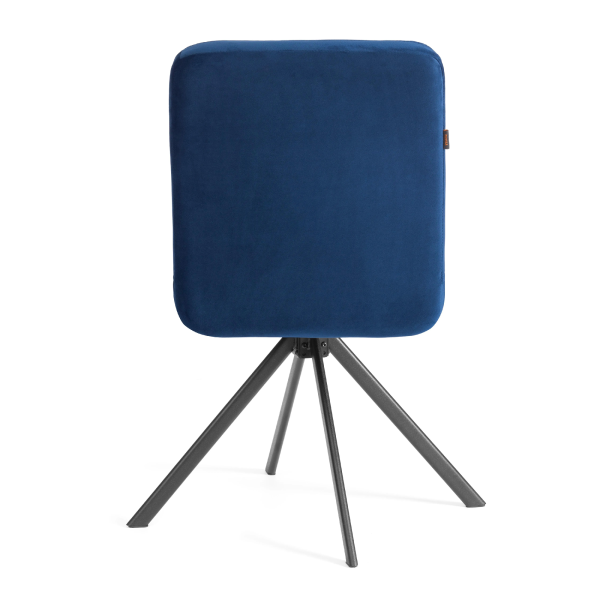 Стул обеденный Medeo синий велюр