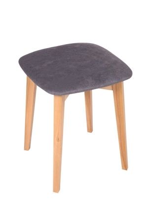 Табурет бук, ткань Айсберг грей