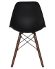 Стул обеденный LMZL-PP623 ножки темный бук сиденья черный