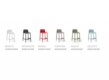 Стул пластиковый полубарный Lido Mini тортора