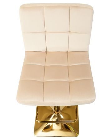 Стул барный GOLDIE бежевый велюр MJ9-10