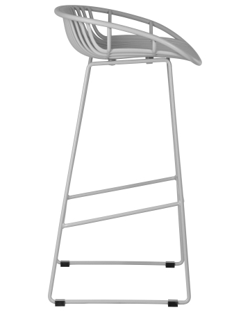 Стул барный FRANK светло-серый
