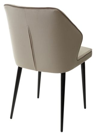 Стул SEATTLE-V латте #25 велюр, черный каркас