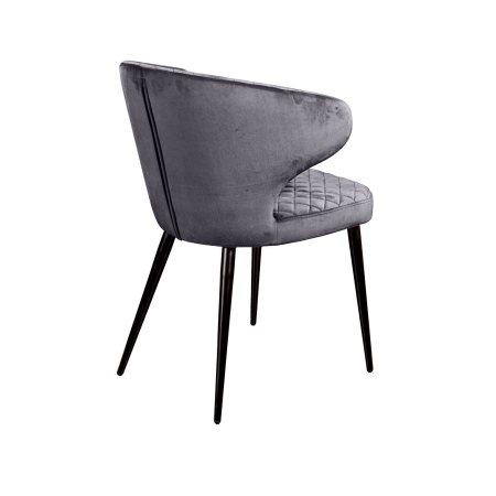 Стул Richard бархат серый
