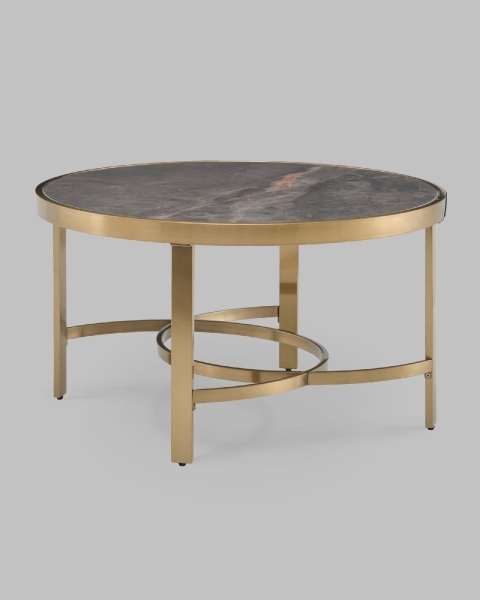 Журнальный столик Адриана 80*80 см серая керамика