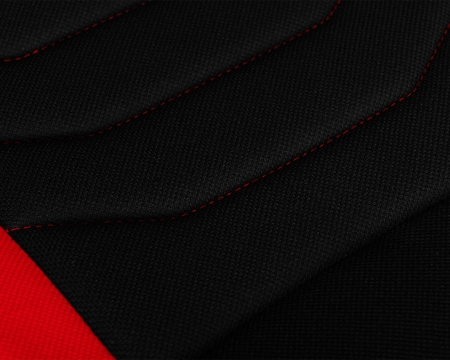 Кресло игровое RICK черно-красная ткань