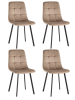 Стул Chilly велюр мокка 4 шт.