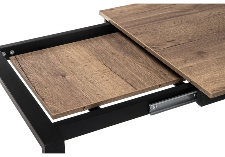 Стол деревянный Центавр дуб галифакс, черный матовый