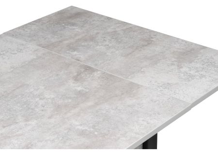 Стол деревянный Форли бетон, черный матовый