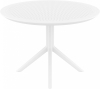 Стол пластиковый Siesta Contract Sky Table Ø105 белый