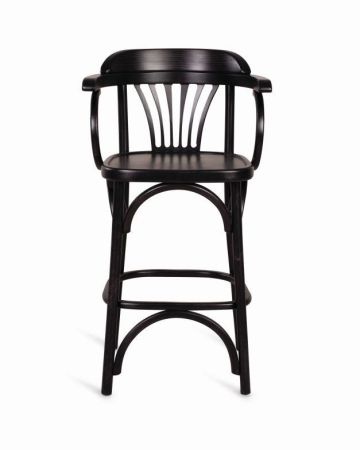 Полубарный деревянный стул Венский 650 венге с твердым сиденьем