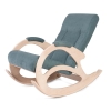 Кресло-качалка К-5 беленый дуб, 09 - бирюзовый