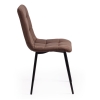 Стул CHILLY MAX велюр и металл, 45х59х88 см, коричневый 09, черный