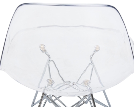 Набор 4 шт Стул обеденный DSR CASPER, ножки хром прозрачный
