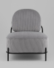 Кресло Стоун велюр рельефный светло-серый