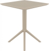 Стол пластиковый складной Siesta Contract Sky Folding Table 60 бежевый