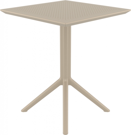 Стол пластиковый складной Siesta Contract Sky Folding Table 60 бежевый