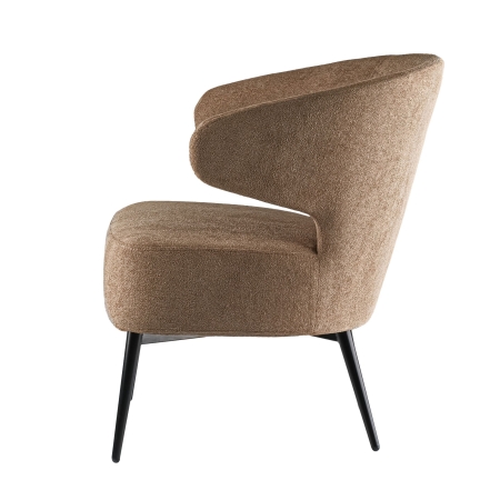 Кресло Робби букле капучино MOSS 292