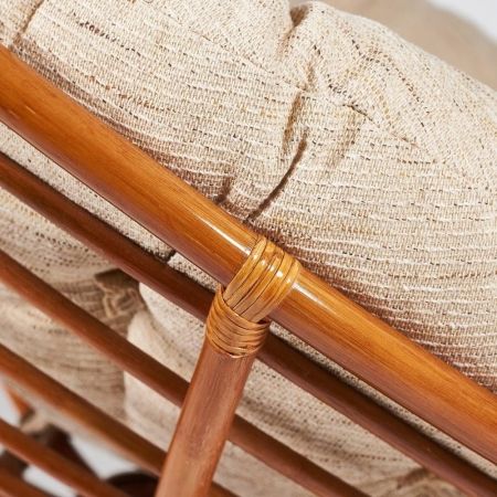 Кресло-качалка "PAPASAN" w 23 и 01 B с подушкой, коньяк