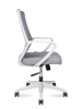 Кресло офисное Pino LB серый, ткань и пластик, мягкое сиденье, с подлокотниками