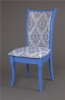 Стул Визит-1 лаванда, массив, гобелен Дамаск бело-голубой