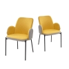 Стул NIKKI VF106 желтый, VF120 серый