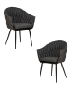 Набор 2 шт Стул обеденный MATILDA, графитовая ткань (LAR-275-21)
