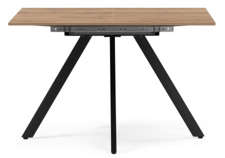 Стол деревянный Райн 116(160)x77 раздвижной дуб табачный, черный