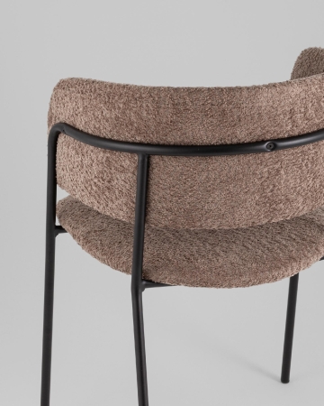 Кресло Нэлли New букле коричневый