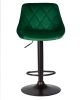 Набор 2 шт Стул барный LOGAN BLACK, зеленый велюр (MJ9-88)