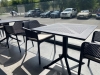 Стол пластиковый обеденный Clip 80 антрацит