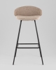 Стул барный Nita букле кофейный