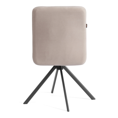 Стул обеденный Medeo бежевый с черными ножками