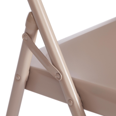 Стул складной FOLDER металлический, бежевый