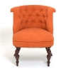 Кресло Бархат темный тон, G08 - морковный